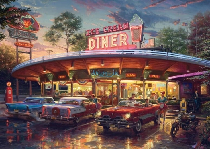 Puzzle Amerikai bisztró 1000 darab SCHMIDT