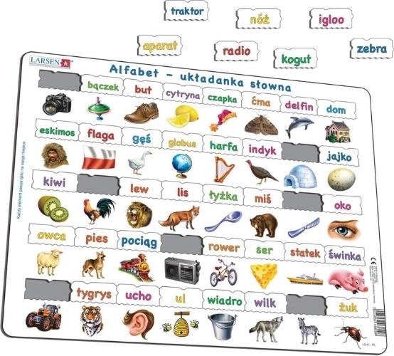 Larsen ábécé – szójáték puzzle