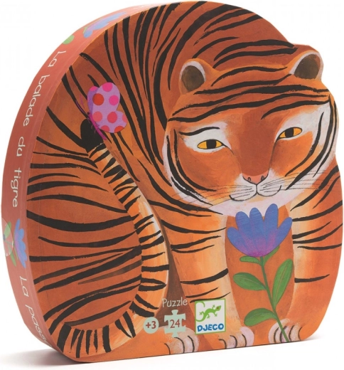 Djeco puzzle Tigris sétán (24 darabos)