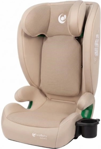 IslaBaby SafiroFix i-Size autósülés 100–150 cm isofix mesh bézs