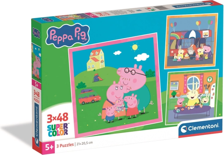Peppa malac kirakó 3×48 darab CLEMENTONI