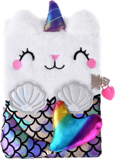 Napló kulccsal Macska Egyszarvú Sellő