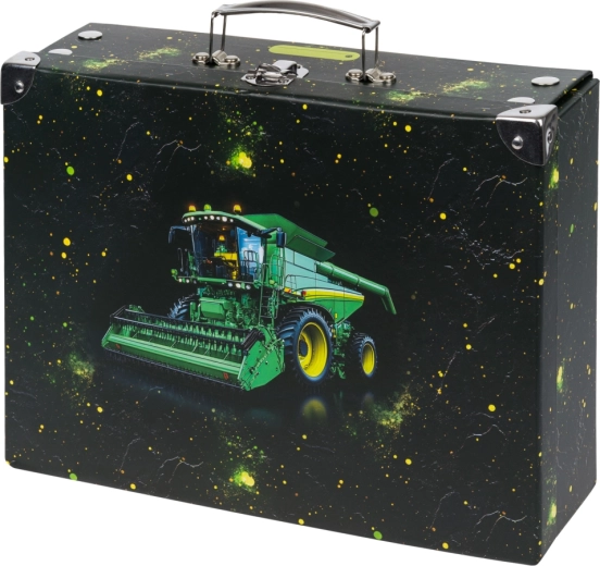 Összehajtható iskolai kis bőrönd traktor mintával BAAGL