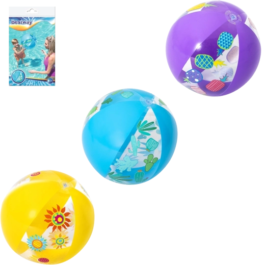 BESTWAY 51 cm-es felfújható strandlabda – trópusi színek