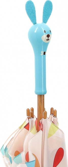 Gyermek esernyő fa fogantyúval, Raoul nyuszi, VILAC