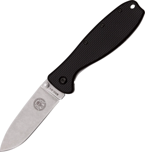 ESEE Zancudo fekete zsebkés 7,7 cm, stonewash, FRN