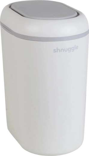 Shnuggle Eco Touch pelenkatároló kosár fehér/szürke