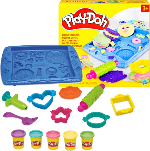 Play-Doh édes kekszek – kreatív készlet 5 színnel és kiegészítőkkel