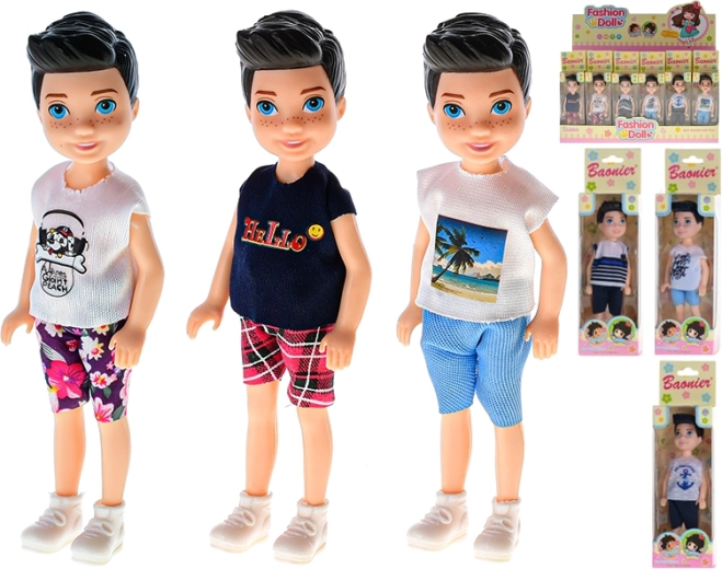 Divatfigura 14 cm – csuklós műanyag figura kreatív játékhoz