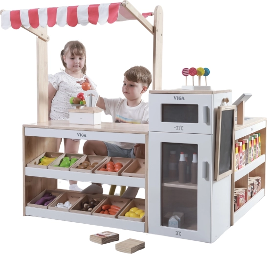 Viga fa szupermarket XXL játékkiosk