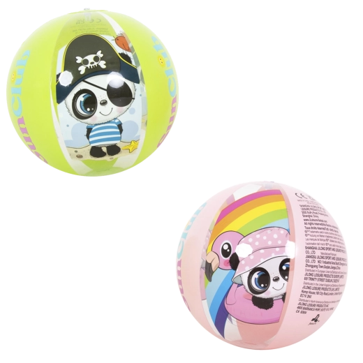 Felfújható strandlabda Panda 40 cm, minták keveréke