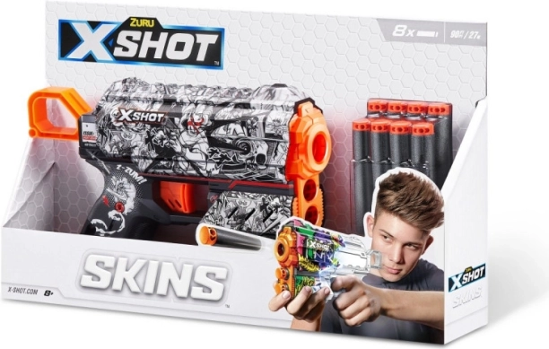 X-Shot Skins Flux – habszivacs blaster 8 nyíllal
