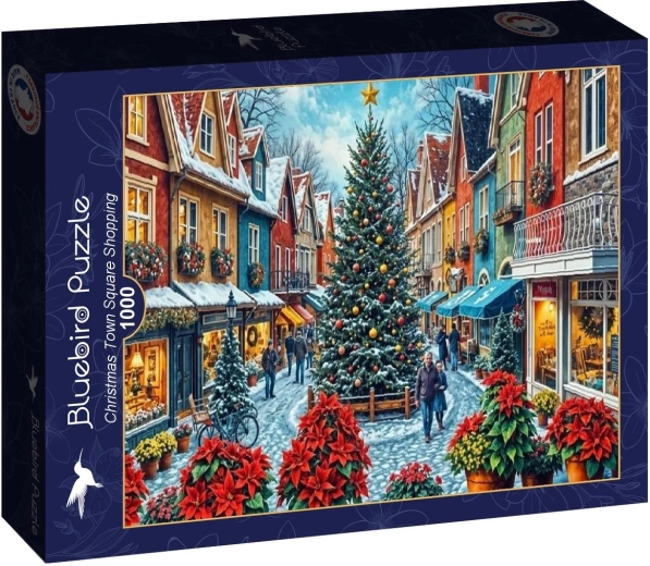 Bluebird puzzle Karácsonyi vásárlás a téren 1000 darab