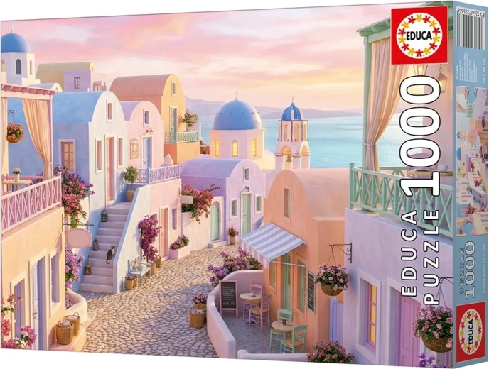 EDUCA Santorini 1000 darabos puzzle ragasztóval