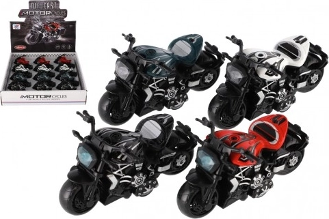 Mini motorkerék fém/műanyag visszahúzható - 4 szín