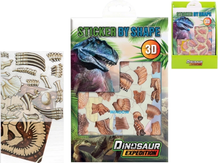 3D dinoszaurusz matricák – valósághű matricák gyerekeknek
