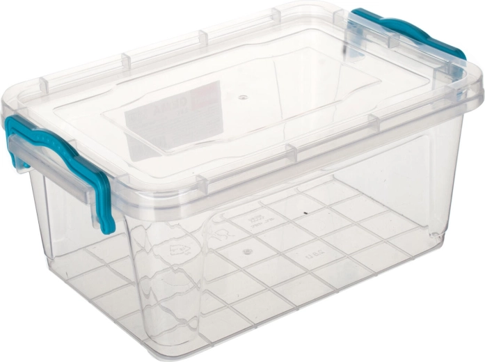 Gema téglalap alakú doboz 2,8 l türkiz fogantyúkkal
