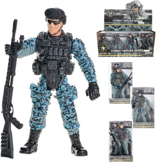 Katonai figura fegyverrel – 4 féle
