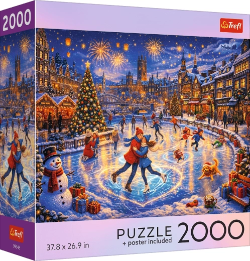 Trefl puzzle USA Collection: Ünnepi korcsolyázás, 2000 darabos