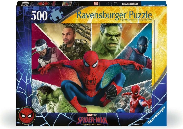 Ravensburger puzzle Spider-Man: Zbrusu nový den – 500 darab