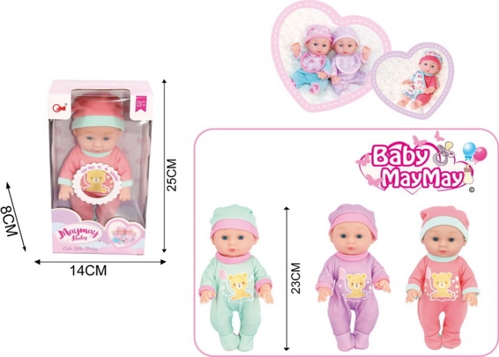 Hanghatásokkal rendelkező baba 22 cm