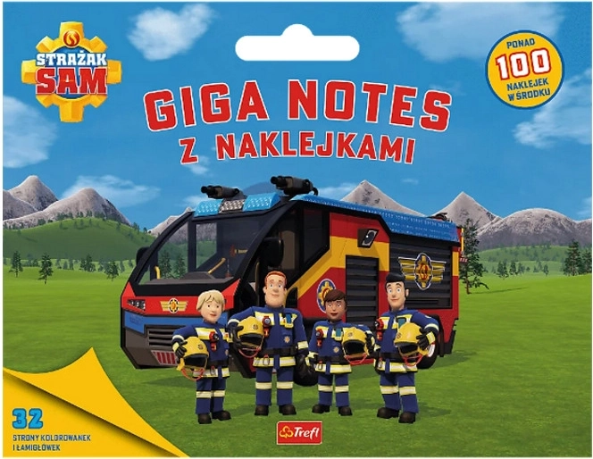 Sam, a tűzoltó giga jegyzetfüzet matricákkal