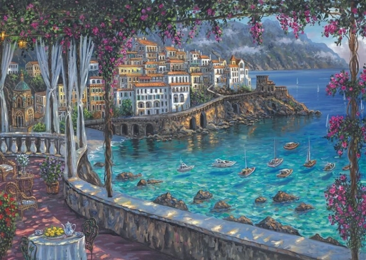 Amalfi-parti kirakó 1000 darabbal