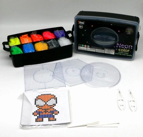 Fluoreszkáló vasalható gyöngyök 10 000 db