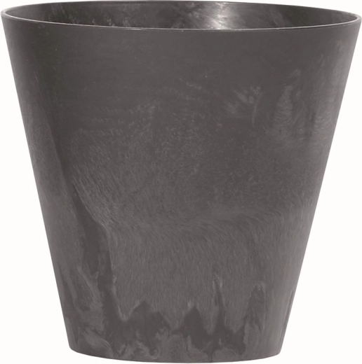 Betonhatású virágcserép, antracit, 20 cm átmérő