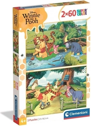 Clementoni puzzle 2×60 darabos Micimackó