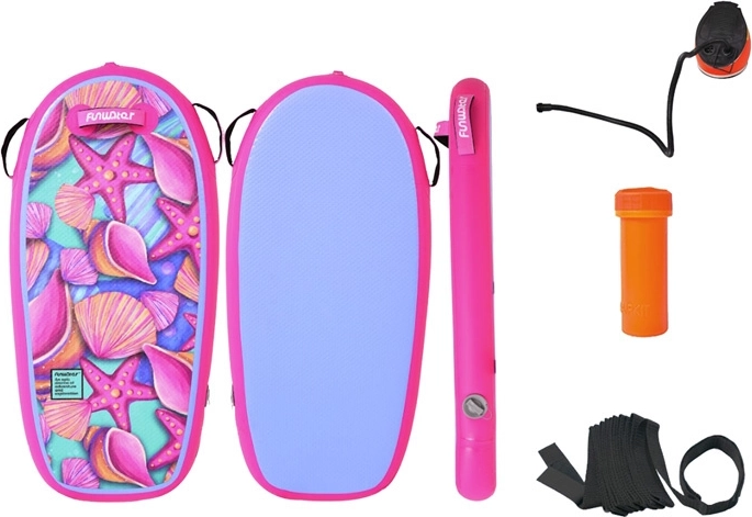 FunWater 110 cm felfújható bodyboard – rózsaszín