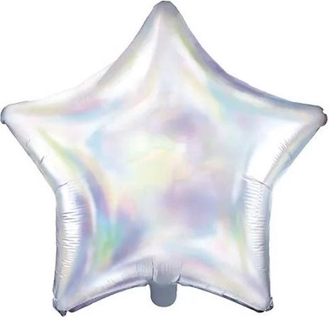 Opálos fólia lufi csillag alakban, 48 cm