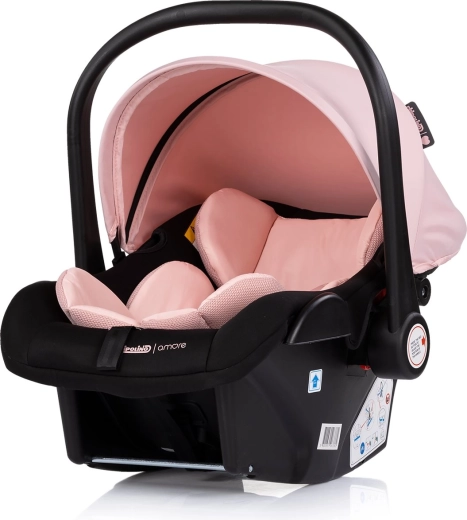 Chipolino Amore i-Size autósülés 40–87 cm, púder rózsaszín