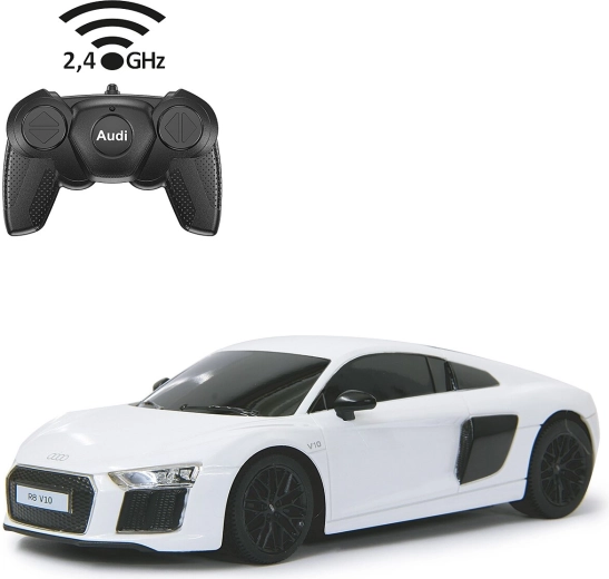 Jamara Audi R8 2015 RC autó 1:24 fehér, 2,4 GHz