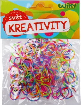 Varázslatos csíkos fonható gumik színkeverék