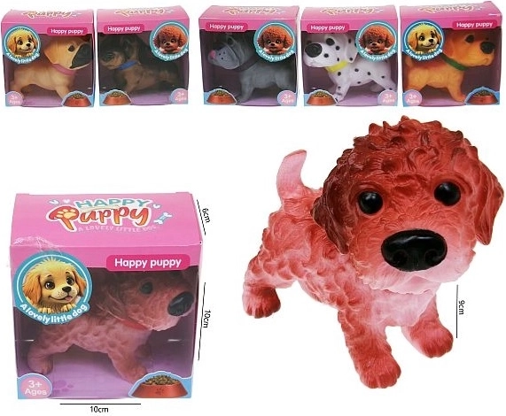 Happy Puppy kiskutya figura 10 cm (véletlenszerű változat)