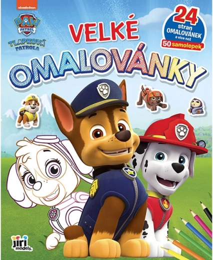 Nagy Paw Patrol színező matricákkal