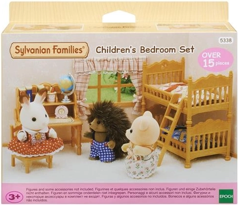 Sylvanian Families gyerekszoba emeletes ággyal