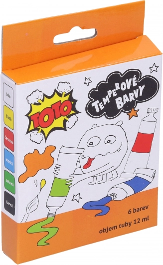 Metál temperafesték készlet 6×12 ml