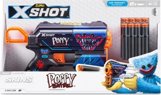 X-Shot Flux Jumpscare habpisztoly – 8 nyílvessző