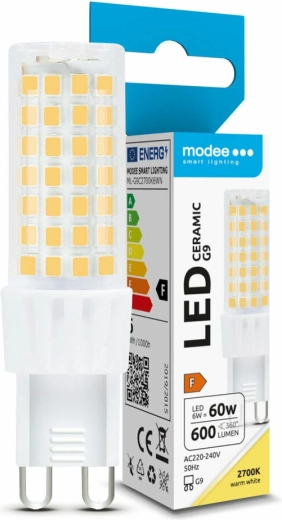 LED G9 6W meleg fehér MODEE LIGHTING Ceramic izzó