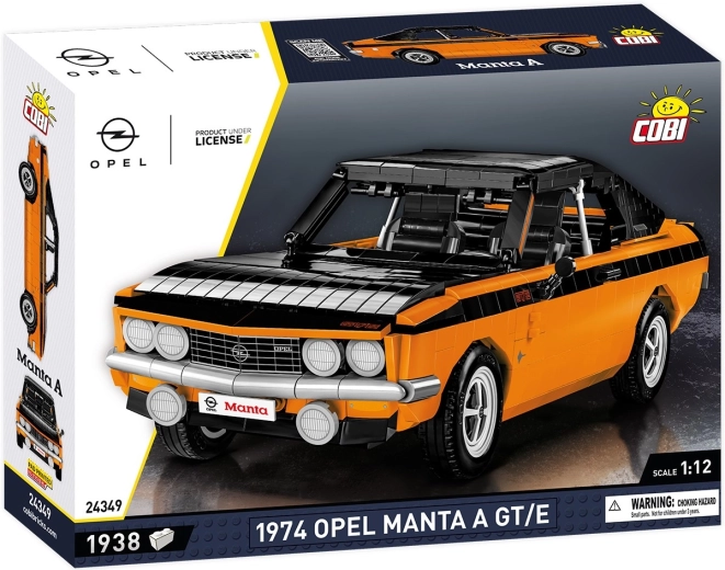 Cobi Opel Manta A GT/E 1974 autóépítő készlet 1:12 (1938 darab)