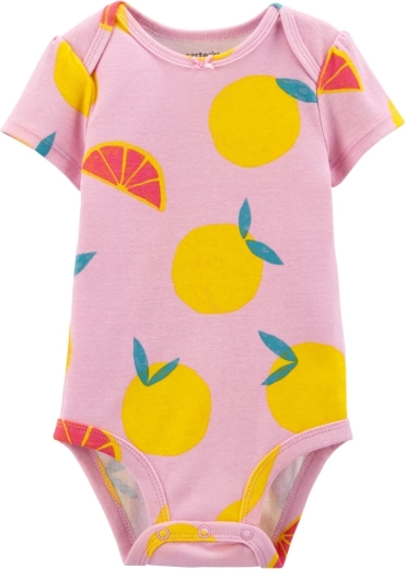 Carter's Purple Lemon rövid ujjú bababody kislányoknak, 56-os méret