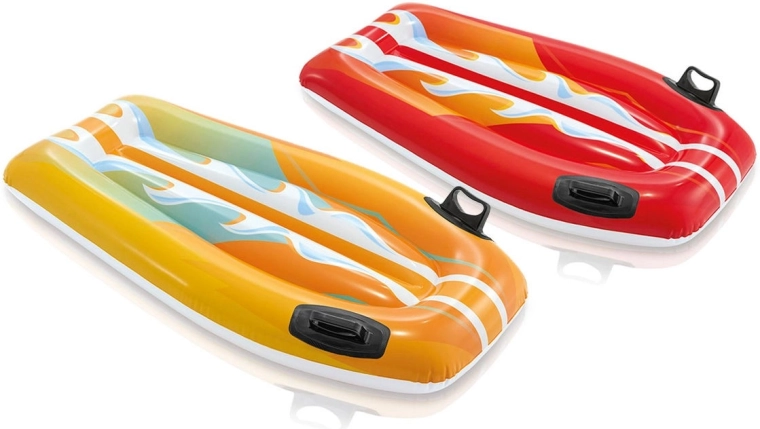Felfújható úszódeszka 112 × 62 cm Intex – piros