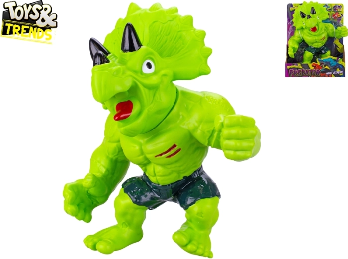 Nyújtható Triceratops Brainboooom 24 cm antistressz játék