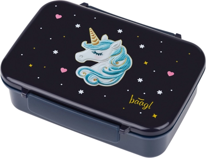 Baagl uzsonnás doboz rekeszekkel Unicorn Gold