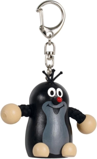 Fa kulcstartó Kisvakond karabinerrel 9 cm