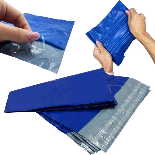 Kék polietilén postai tasakok A3 310 × 420 mm, 50 db/csomag