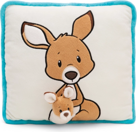 NICI plüss párna Kelly kenguru kölykével 30 × 30 cm GREEN