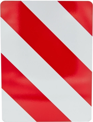 Reflexiós figyelmeztető tábla 30 × 40 cm bal oldali alumínium